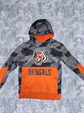 Official NFL TEAM Cincinnati Bengals Youth Hoodie Size Large (14/16)